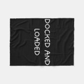 Andockschiff und Ladeschiff Captain Bootsdesign Fleecedecke (Vorderseite (Horizontal))