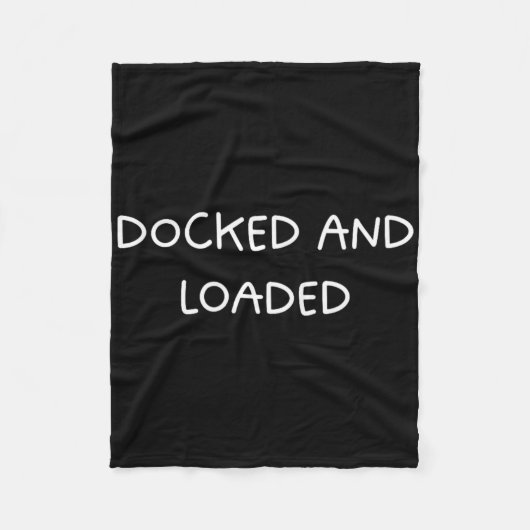 Andockschiff und Ladeschiff Captain Bootsdesign Fleecedecke (Vorderseite)