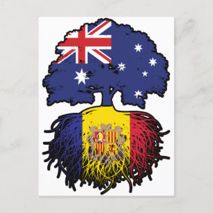 Andorra Andorran Australian Australia Tree Roots Postkarte