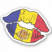 Andorra Andorran Lipstick-Liebe Aufkleber (Vorderseite)