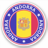 Andorra Aufkleber (Vorderseite)