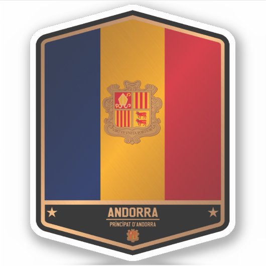 Andorra Aufkleber (Vorderseite)