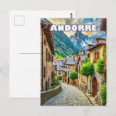 Andorra, Bergjuwel Postkarte (Vorne/Hinten)