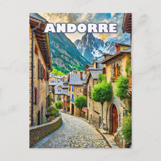 Andorra, Bergjuwel Postkarte (Vorderseite)
