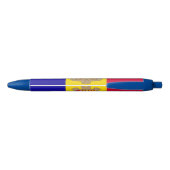 Andorra Country Flag Retractable Ballpoint Pen Kugelschreiber (Rückseite)