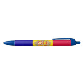 Andorra Country Flag Retractable Ballpoint Pen Kugelschreiber (Oberseite)