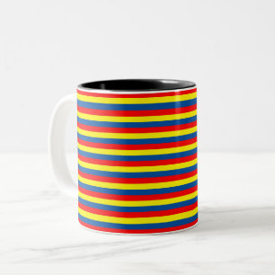 Andorra Ecuador Rumänien Moldawien Kolumbien Flagg Zweifarbige Tasse