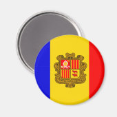 Andorra-Fahnen-Magnet Magnet (Vorderseite/Rückseite)
