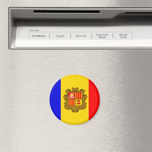 Andorra-Fahnen-Magnet Magnet (In Situ (Geschirrspüler))