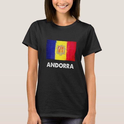 Andorra Flag Andorran 1 T-Shirt (Vorderseite)