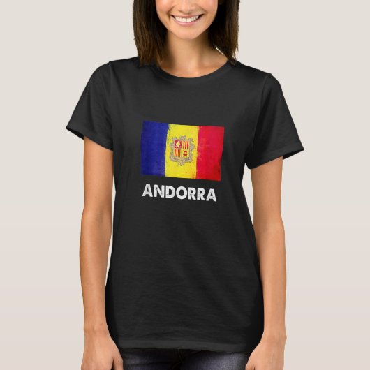 Andorra Flag Andorran T-Shirt (Vorderseite)