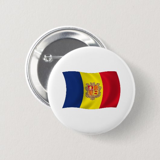 Andorra Flag Button (Vorne & Hinten)