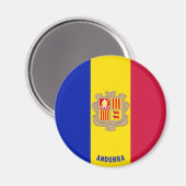 Andorra Flag Charming Patriotic Magnet (Vorderseite/Rückseite)