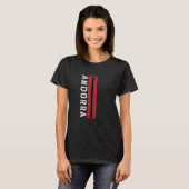 Andorra Flag Colors T-Shirt (Vorne ganz)