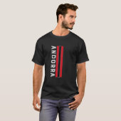 Andorra Flag Colors T-Shirt (Vorne ganz)