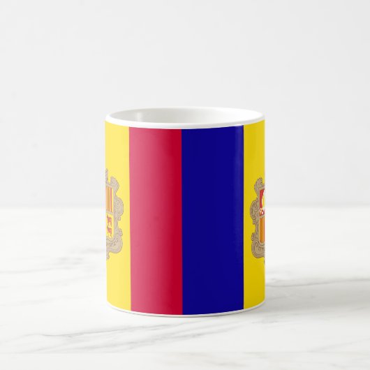 Andorra Flag Kaffee Tasse (Mittel)