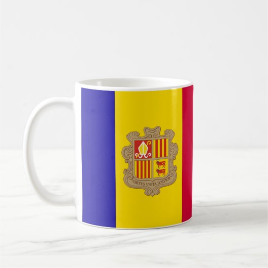 Andorra Flag Kaffee Tasse (Links)