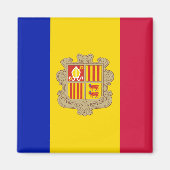 Andorra Flag Magnet (Vorne)