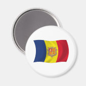 Andorra Flag Magnet (Vorderseite/Rückseite)