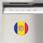 Andorra Flag Magnet (In Situ (Geschirrspüler))