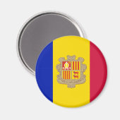 Andorra Flag Magnet (Vorderseite/Rückseite)
