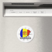 Andorra Flag Map 2.0 Magnet (In Situ (Geschirrspüler))