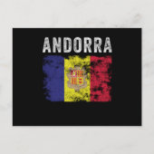 Andorra Flag Not - Andorran-Flagge Postkarte (Vorderseite)