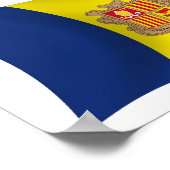 Andorra Flag Poster Print (Ecke)