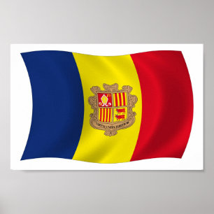 Andorra Flag Poster Print