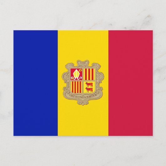 Andorra Flag Postkarte (Vorderseite)