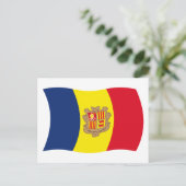 Andorra Flag Postkarte (Stehend Vorderseite)