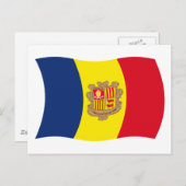 Andorra Flag Postkarte (Vorne/Hinten)