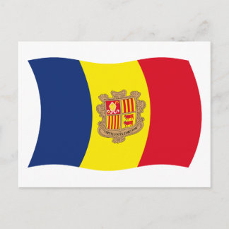 Andorra Flag Postkarte