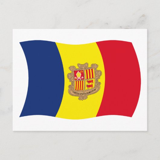 Andorra Flag Postkarte (Vorderseite)