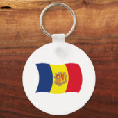 Andorra Flag Schlüsselanhänger (Vorderseite)