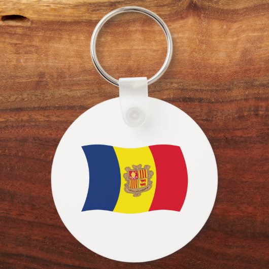 Andorra Flag Schlüsselanhänger (Vorderseite)