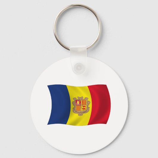 Andorra Flag Schlüsselanhänger (Vorderseite)
