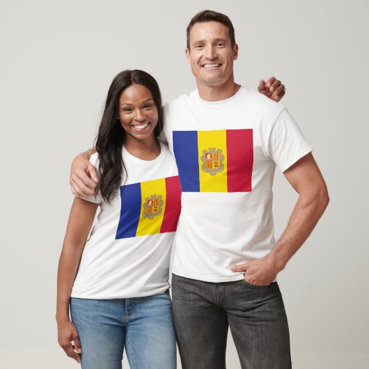 Andorra Flag T-Shirt, Patriotic T-Shirts, T-Shirt (Unisex)