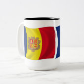 Andorra Flag Tasse (Vorderseite Links)