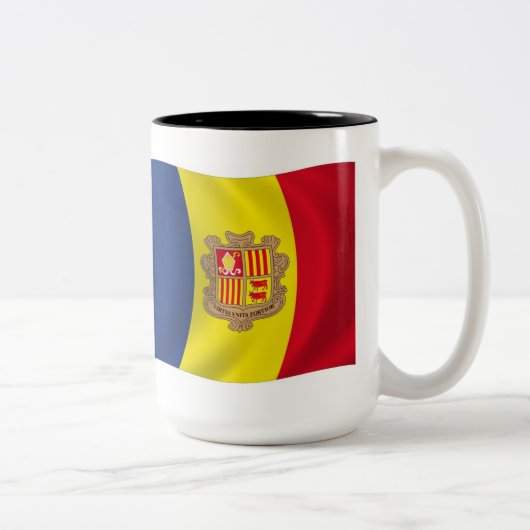 Andorra Flag Tasse (Rechts)