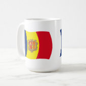Andorra Flag Tasse (Vorderseite Links)