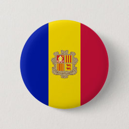 Andorra-Flagge Button