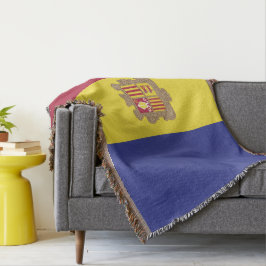 Andorra-Flagge Decke