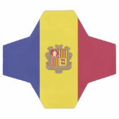 Andorra-Flagge Fußball (Flach)