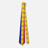 Andorra-Flagge Krawatte (Vorderseite)