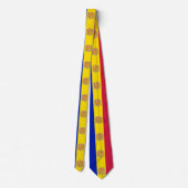Andorra-Flagge Krawatte (Rückseite)