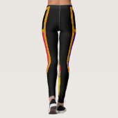 Andorra-Flagge Leggings (Rückseite)