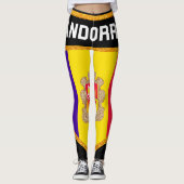 Andorra-Flagge Leggings (Vorderseite)