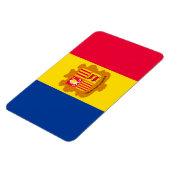 Andorra-Flagge Magnet (Linke Seite)