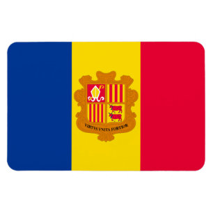 Andorra-Flagge Magnet